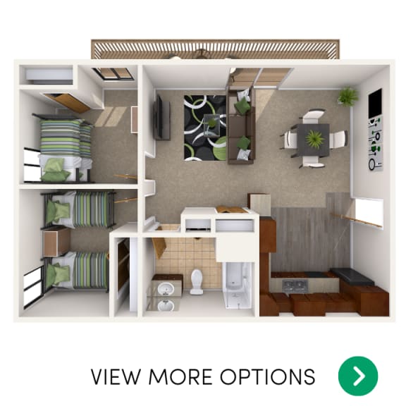Floor Plans of Albert Apartments in East Lansing, MI